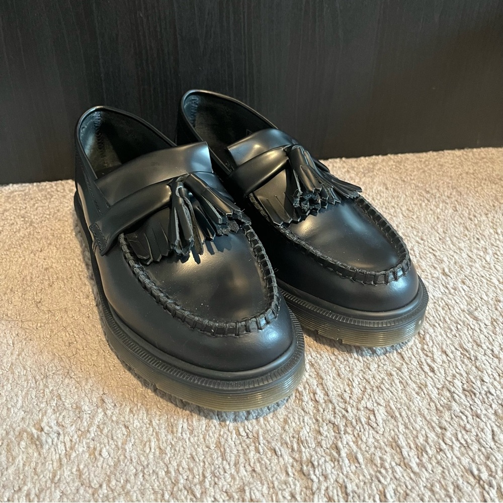 [SOLD ON DEPOP] DR. MARTENS ADRIAN SMOOTH LEATHER TASSEL LOAFERS